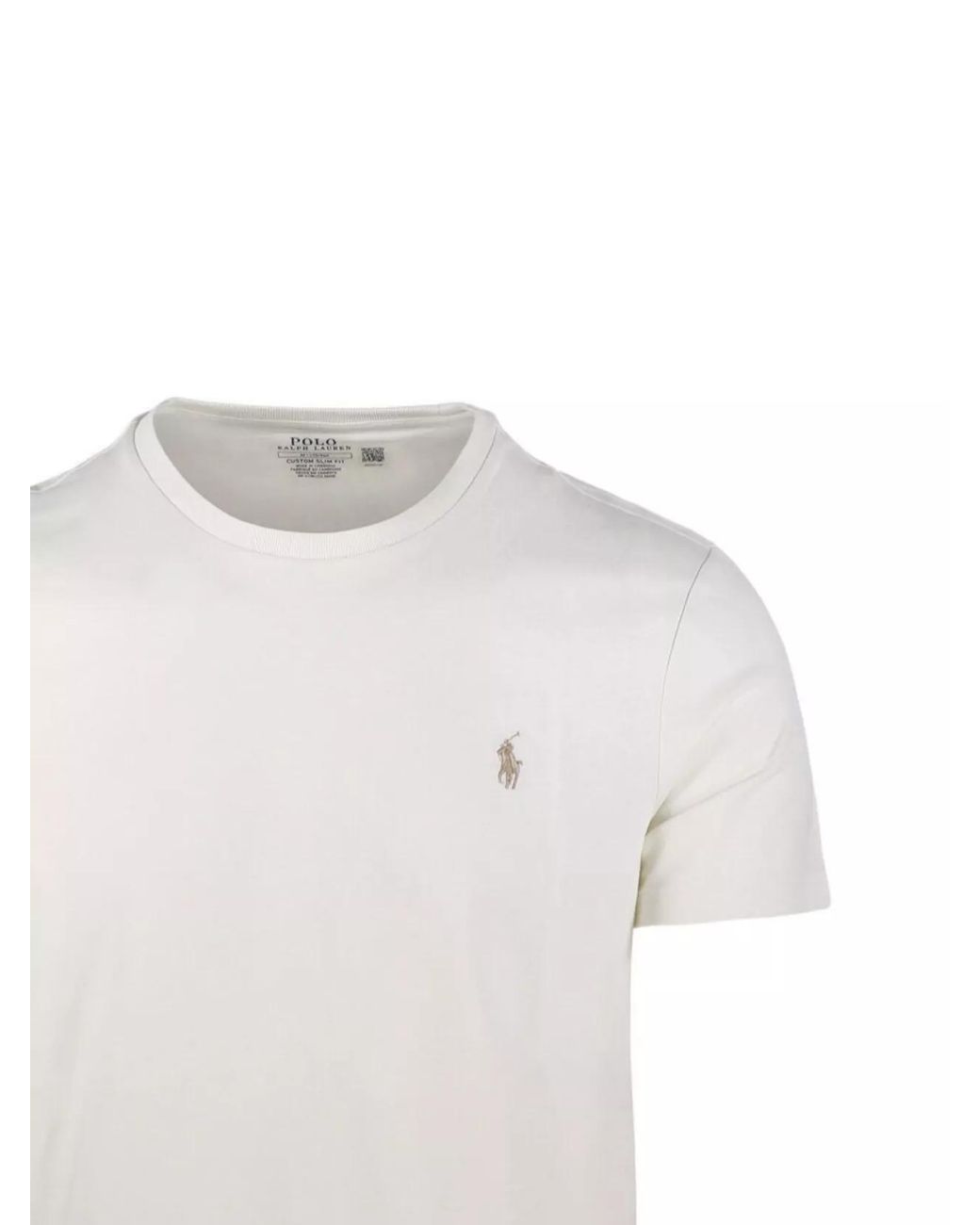 Ralph Lauren White Cotton Crew-Neck Short-Sleeve T-Shirt for men