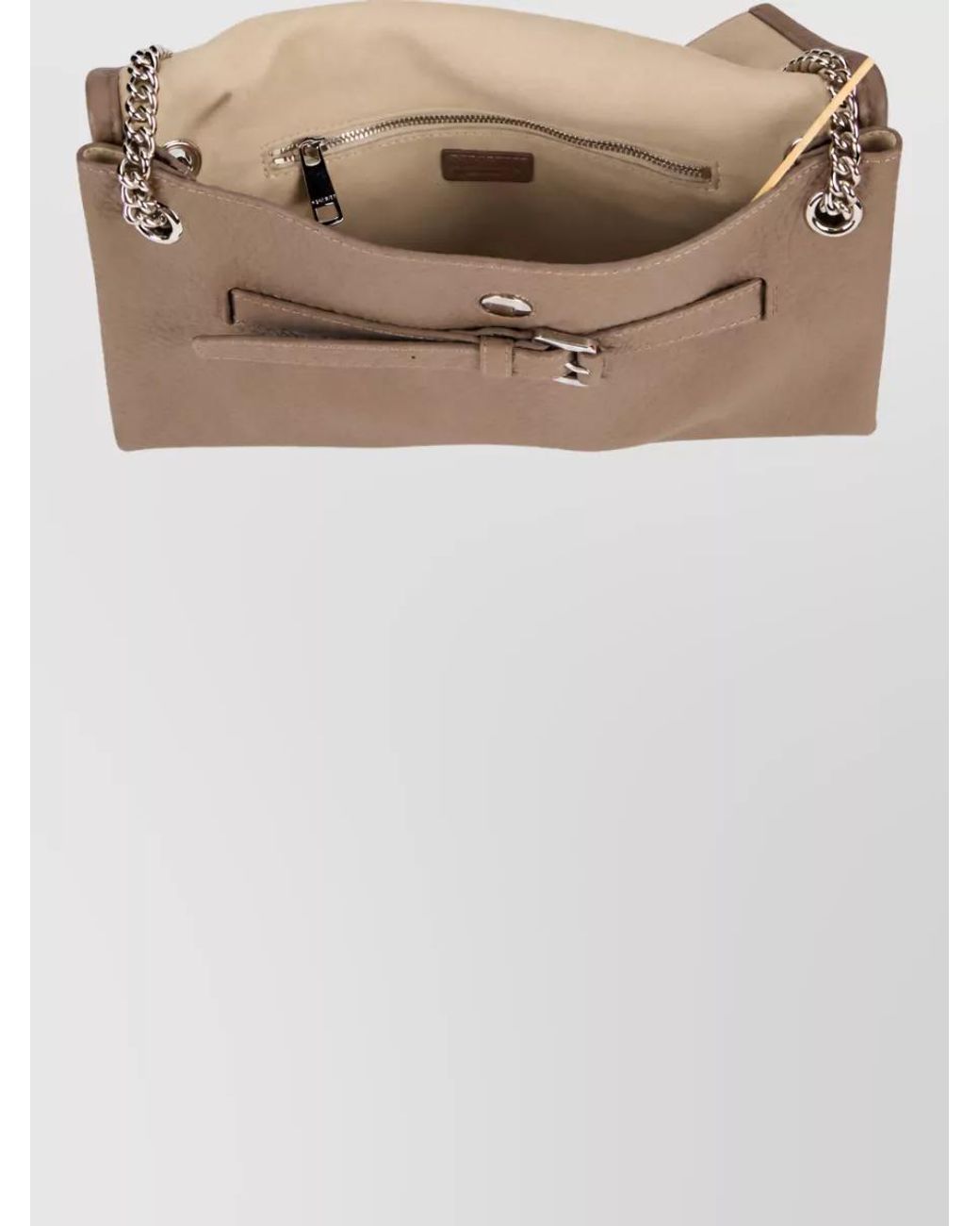 Orciani Natural Leather Shoulder Bag
