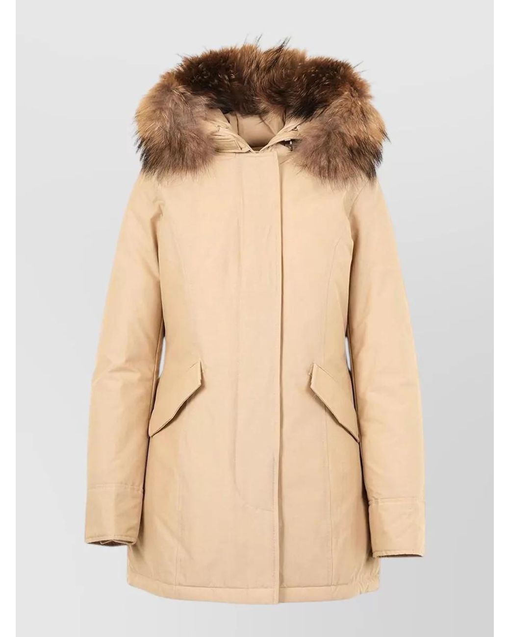 Woolrich Natural Wool Puffer Jacket