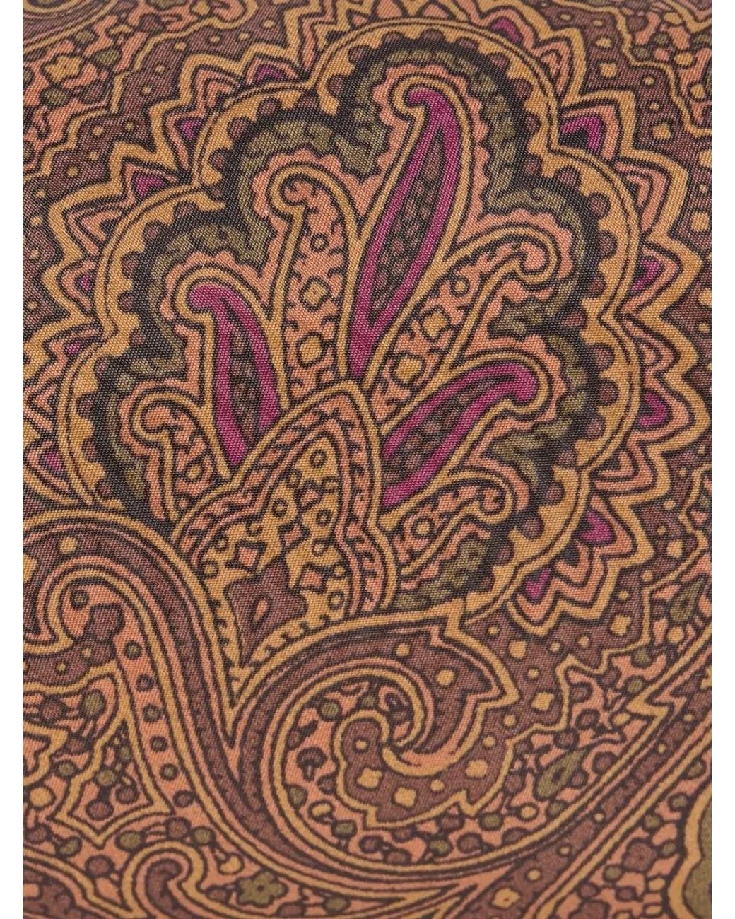Etro Brown Nylon Paisley-Print Belt Bag for men