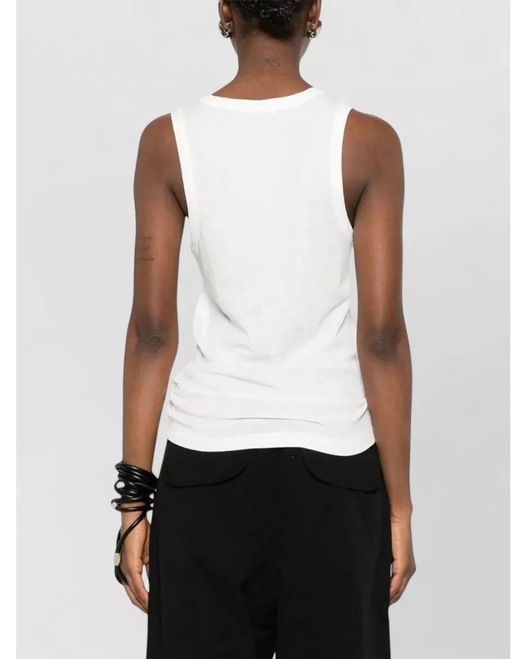Entire studios White Sheer Tank Top for men