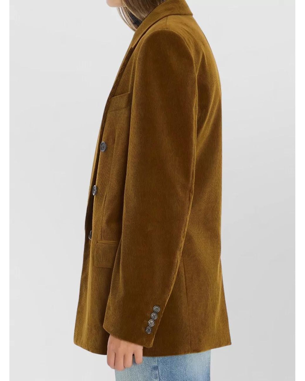 Saint Laurent Brown Cotton Corduroy Blazer