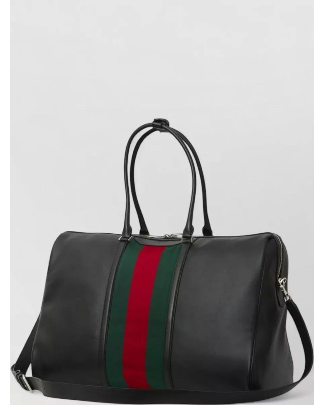 Gucci Black Calfskin Travel Duffle Bag for men
