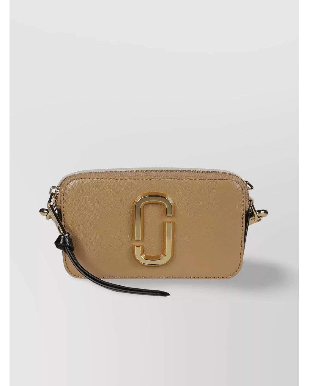 Marc Jacobs Natural The Snapshot Leather Crossbody Bag