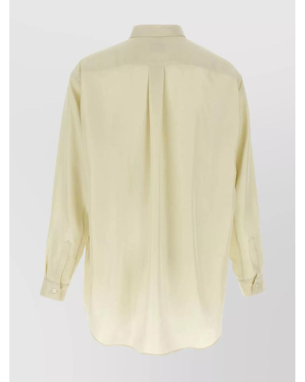 Magliano Multicolor Silk Printed Long-Sleeve Asymmetric Shirt for men