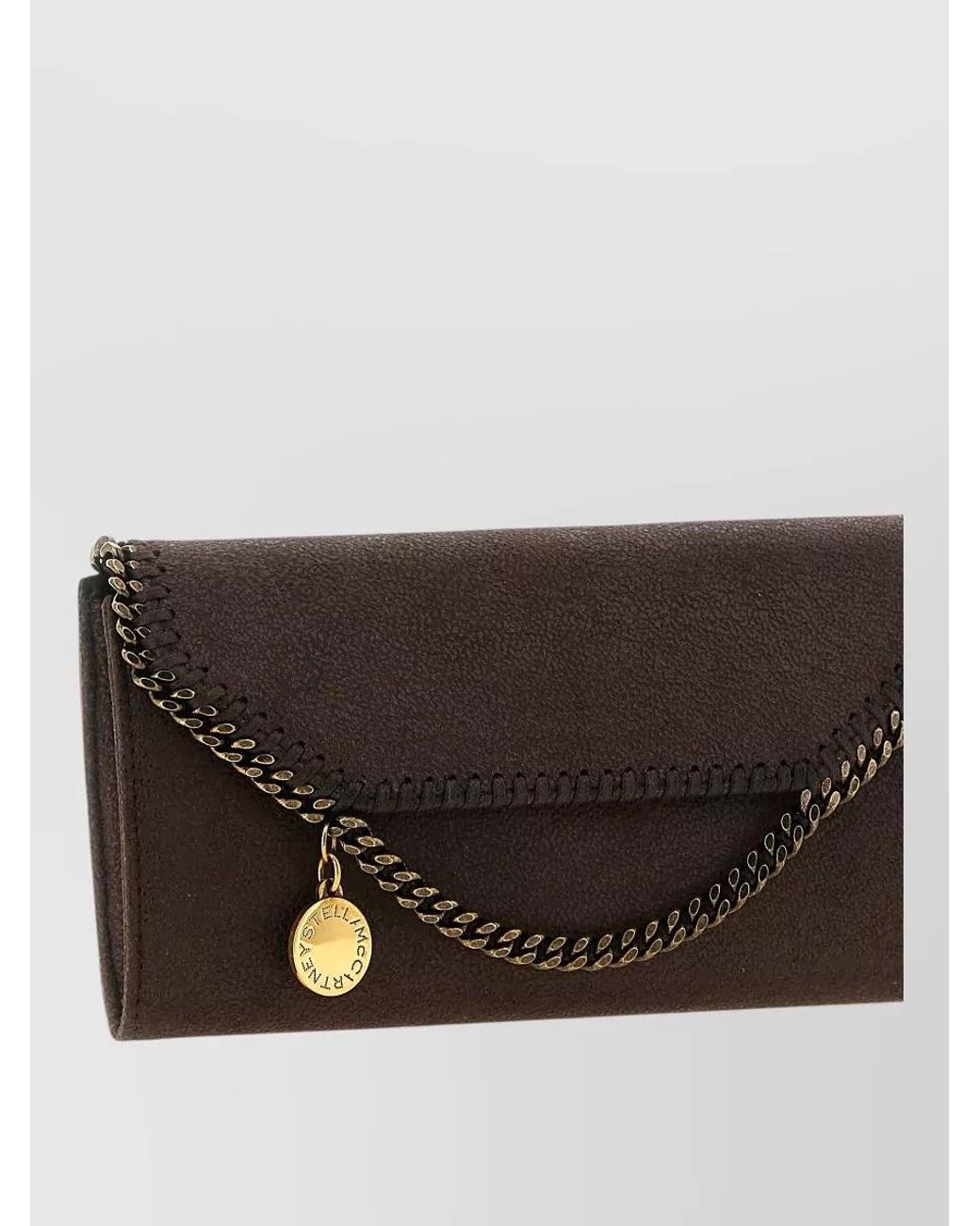 Stella McCartney Black Continental Chain Wallet