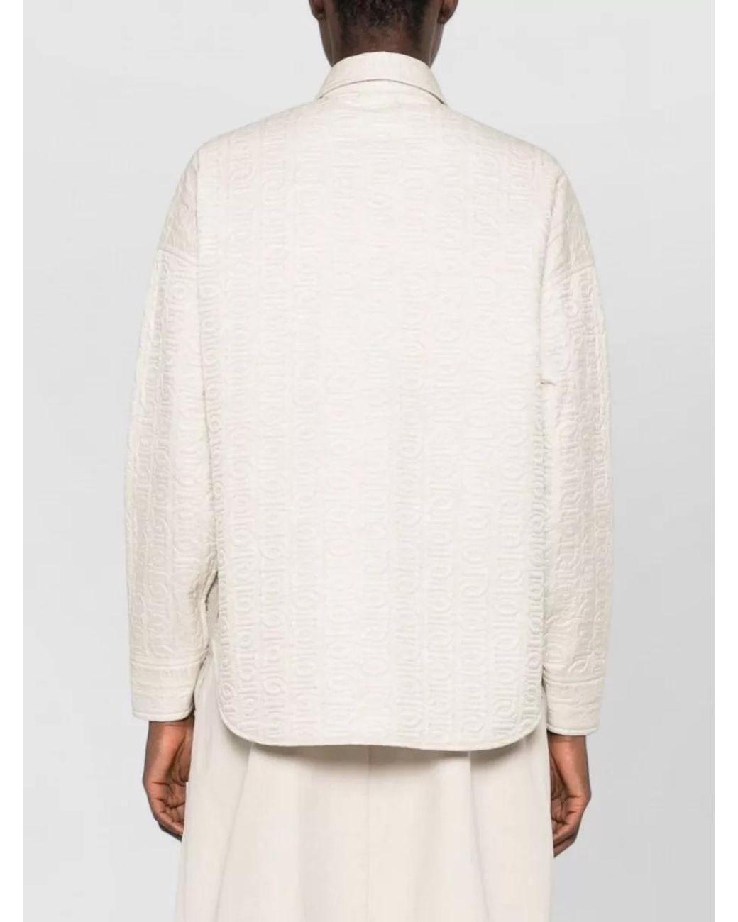 Moncler Natural Quilted Padded Shirt Jacket