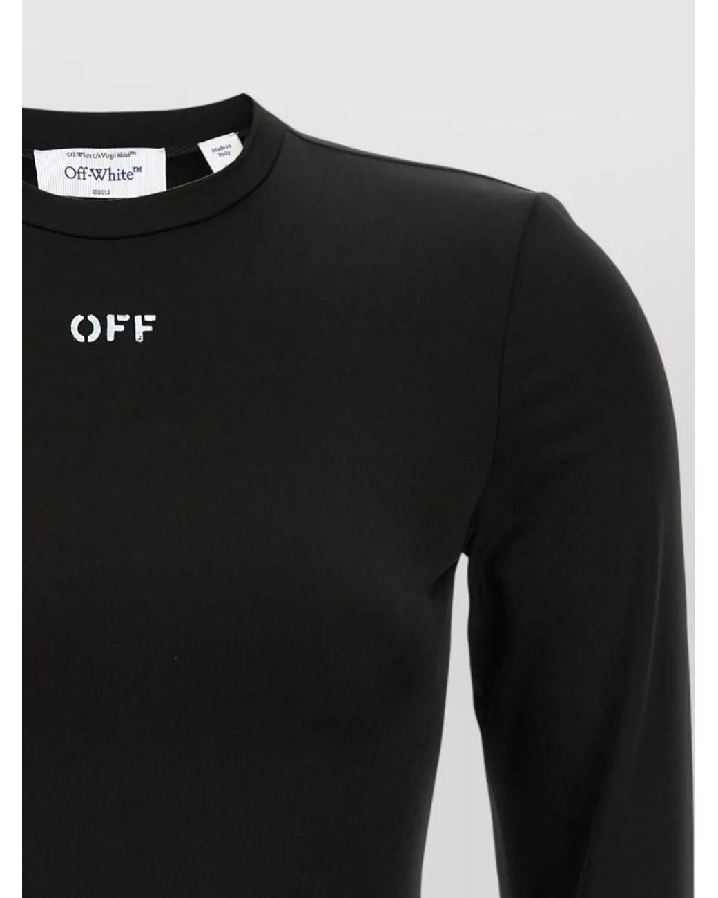 Off-White c/o Virgil Abloh Black Second Skin Knitted Top