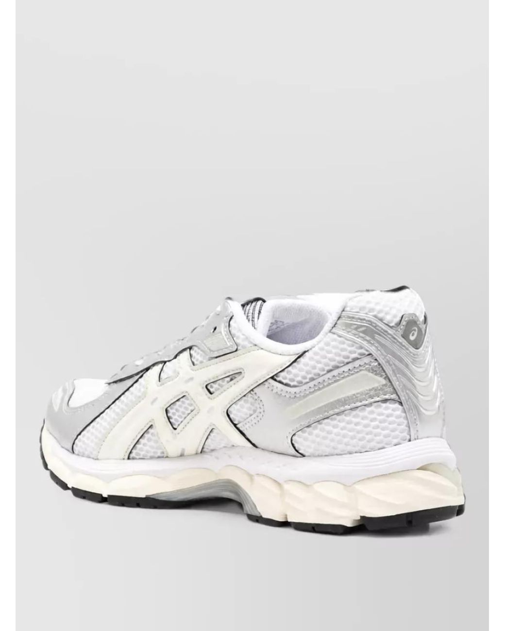Asics White Textile Lace-Up Sneakers