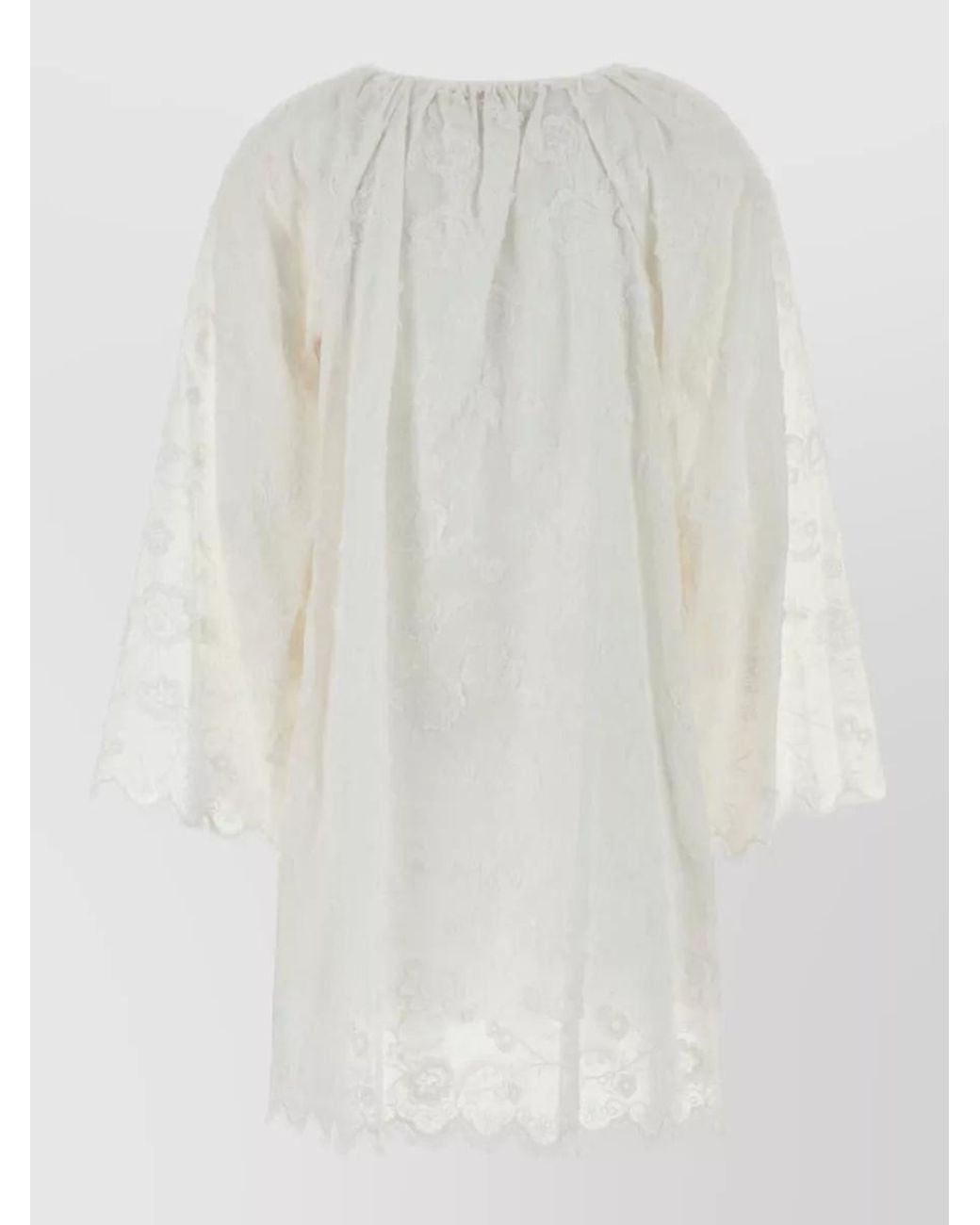 Michael Kors White Cotton Beach Cover-Up