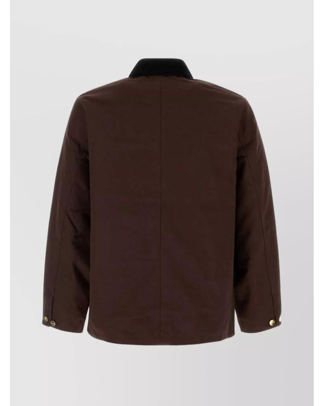 Carhartt Brown Cotton Michigan Coat Chest Pockets for men