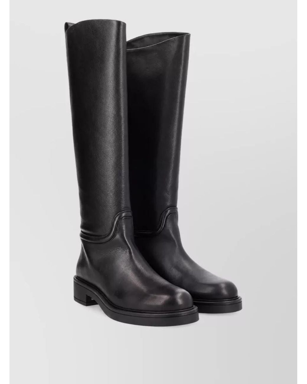 Stuart Weitzman Black Leather Knee-High Boots