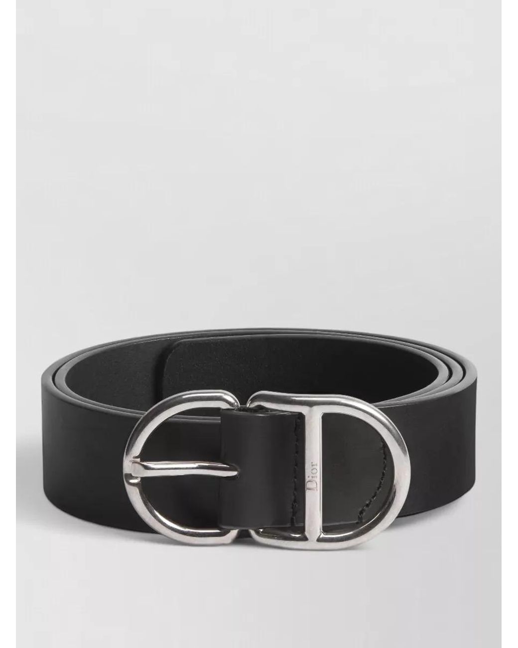 Dior White Leather Sangle Belt for men