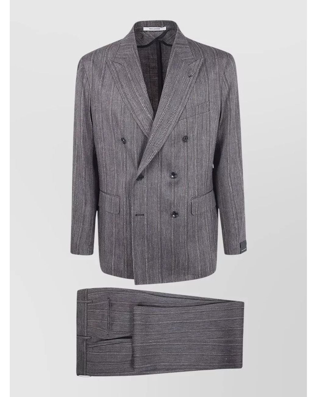 Tagliatore Gray Linen Newyork Jacket for men
