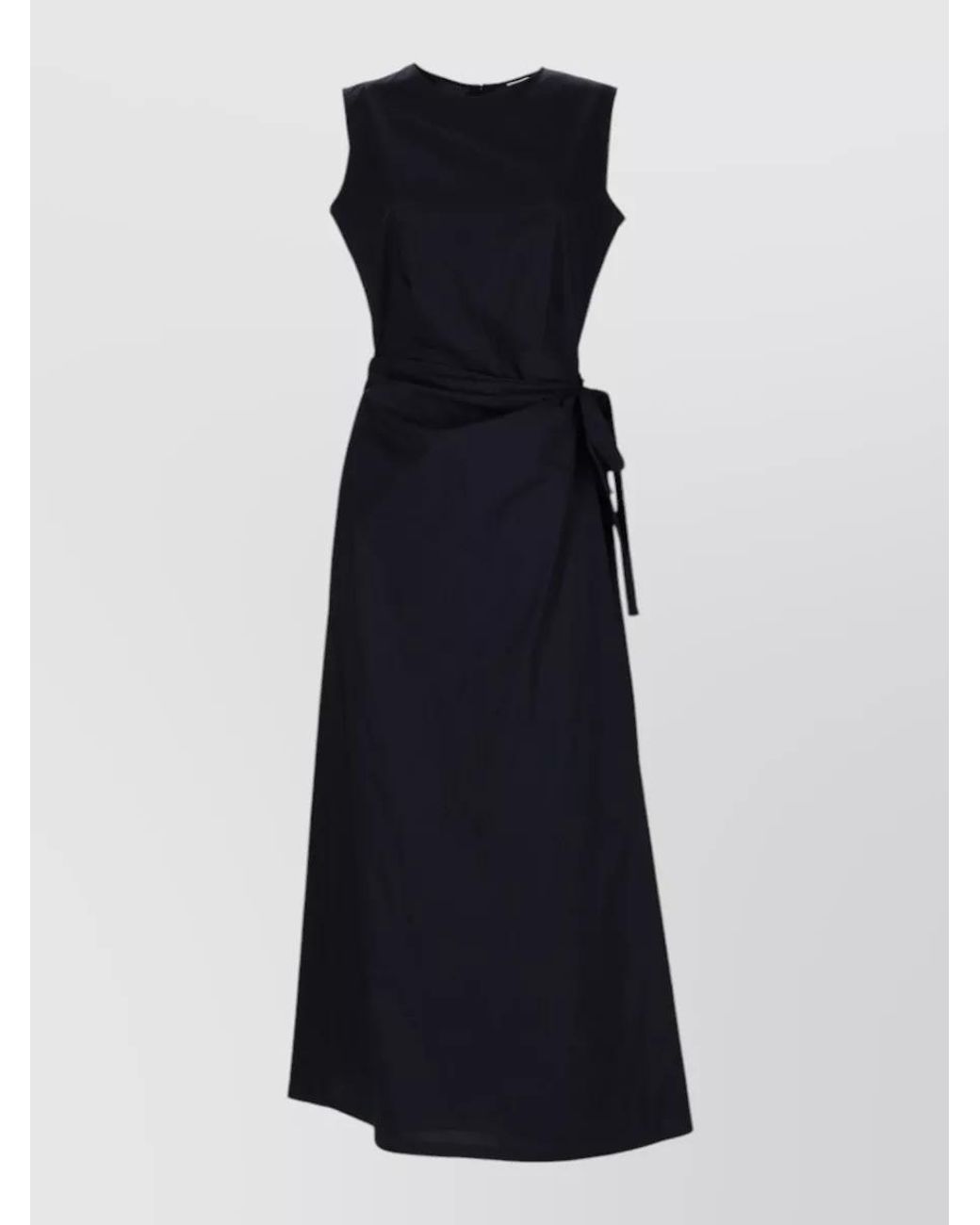 Aspesi Blue Cotton Maxi Dress