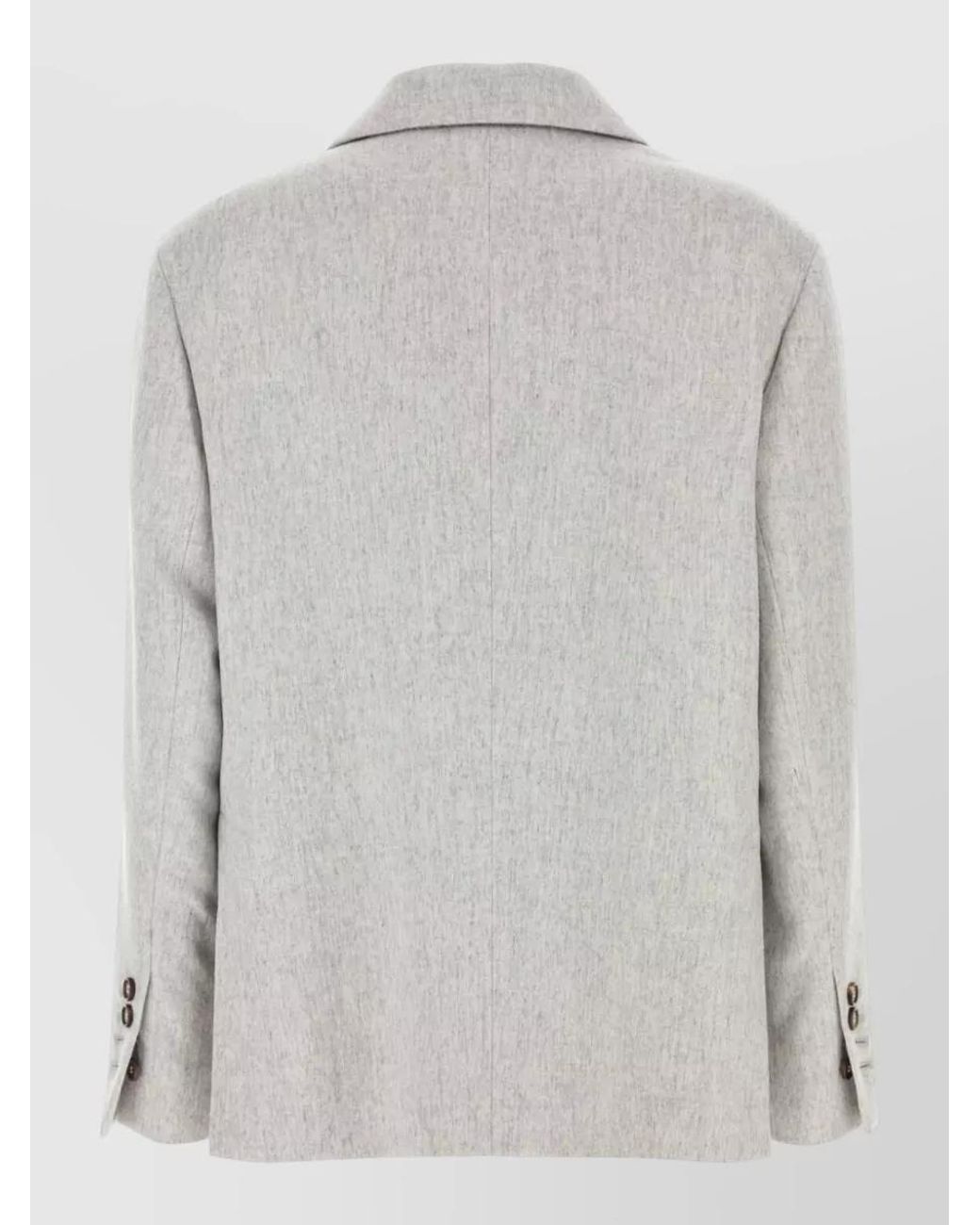 Brunello Cucinelli Gray Wool Blazer