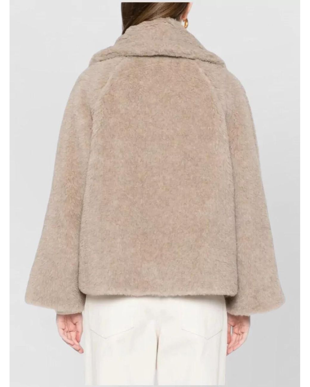 Max Mara Natural Cashmere Teddy Double-Breasted Coat