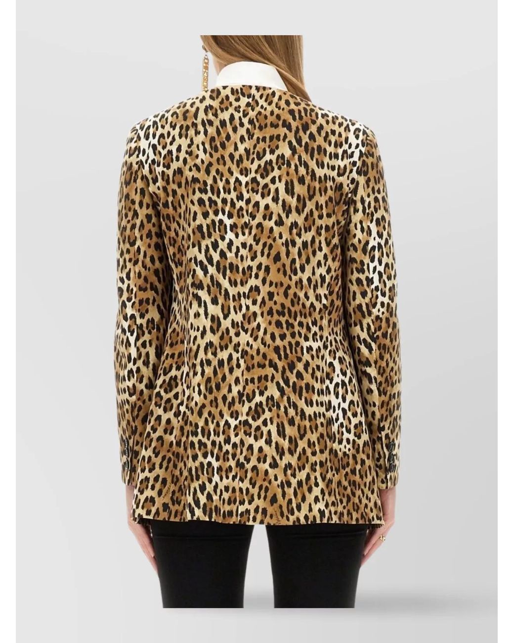 Moschino Multicolor Animal-Print Blazer