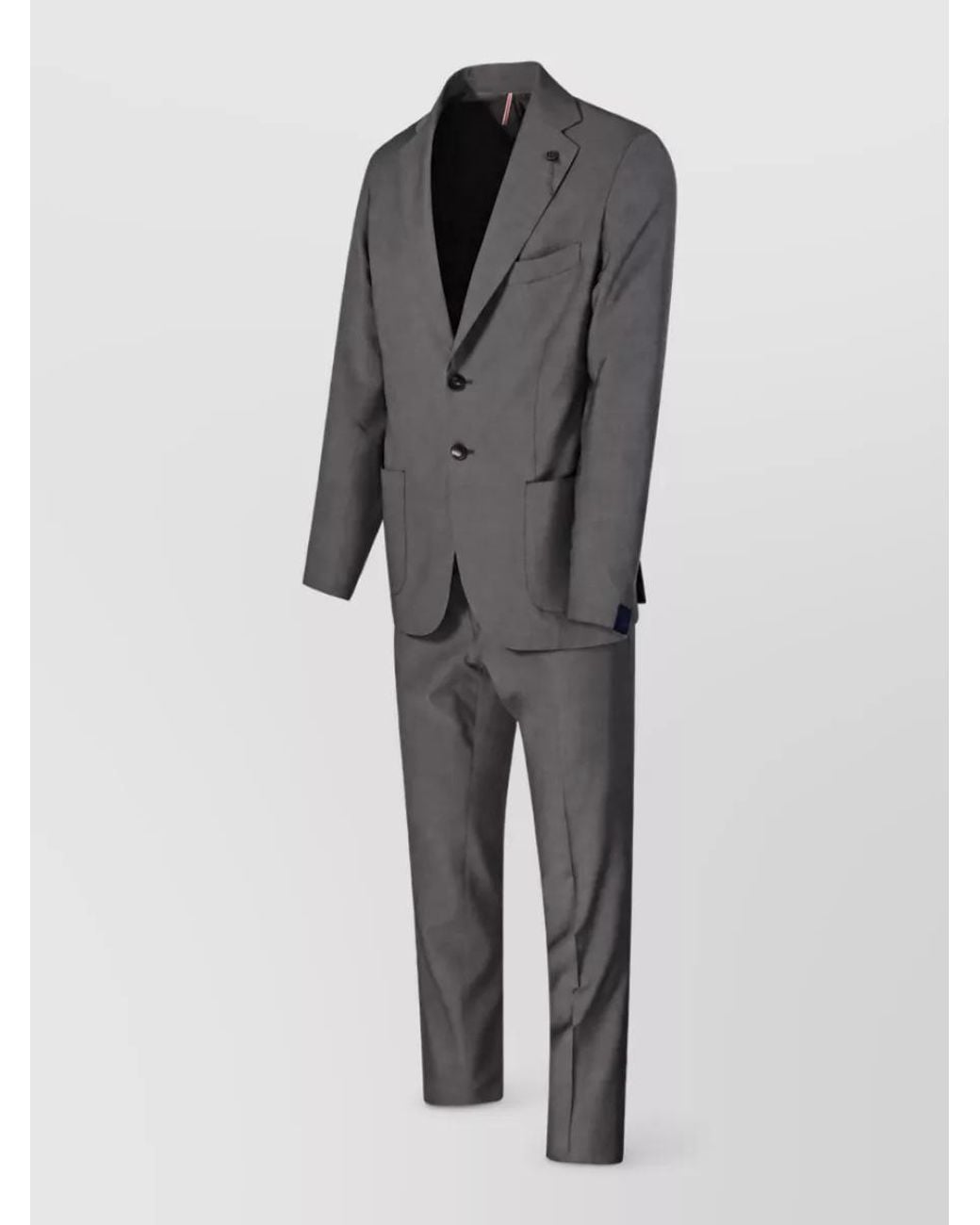 Santaniello Gray Wool Suit for men