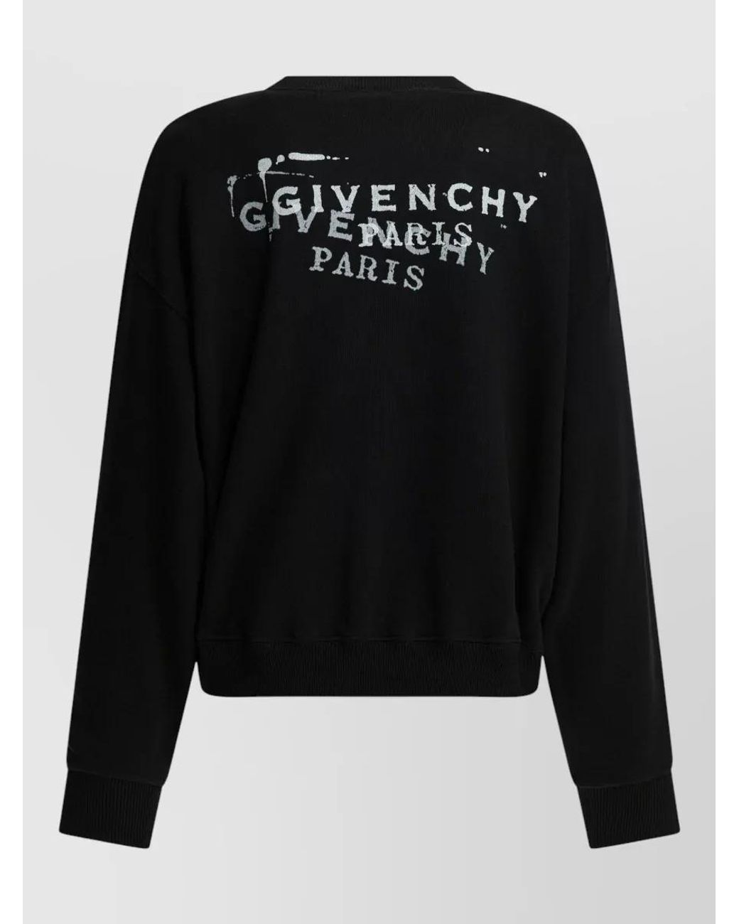 Givenchy Black Printed Cotton Sweatshirt