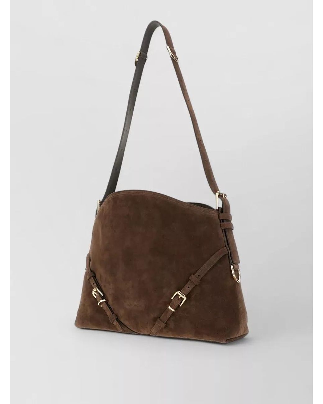 Givenchy Brown Voyou Medium Leather Shoulder Bag