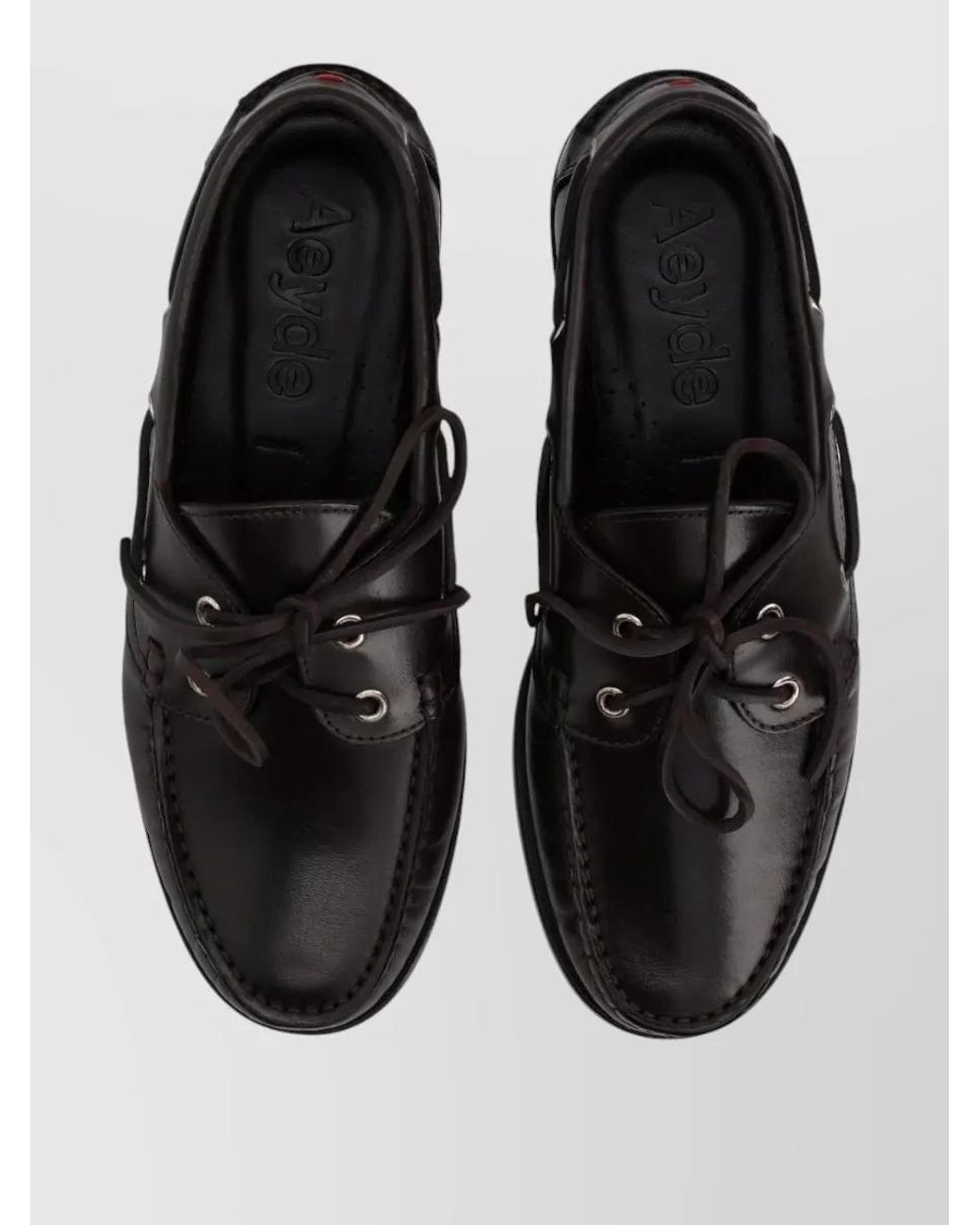 Aeyde Black Leather Loafers