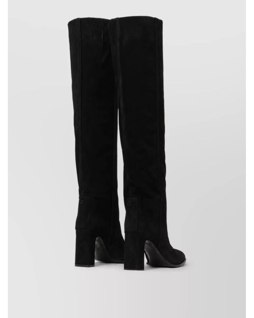 Jimmy Choo Black Suede Over-The-Knee 85 Boots