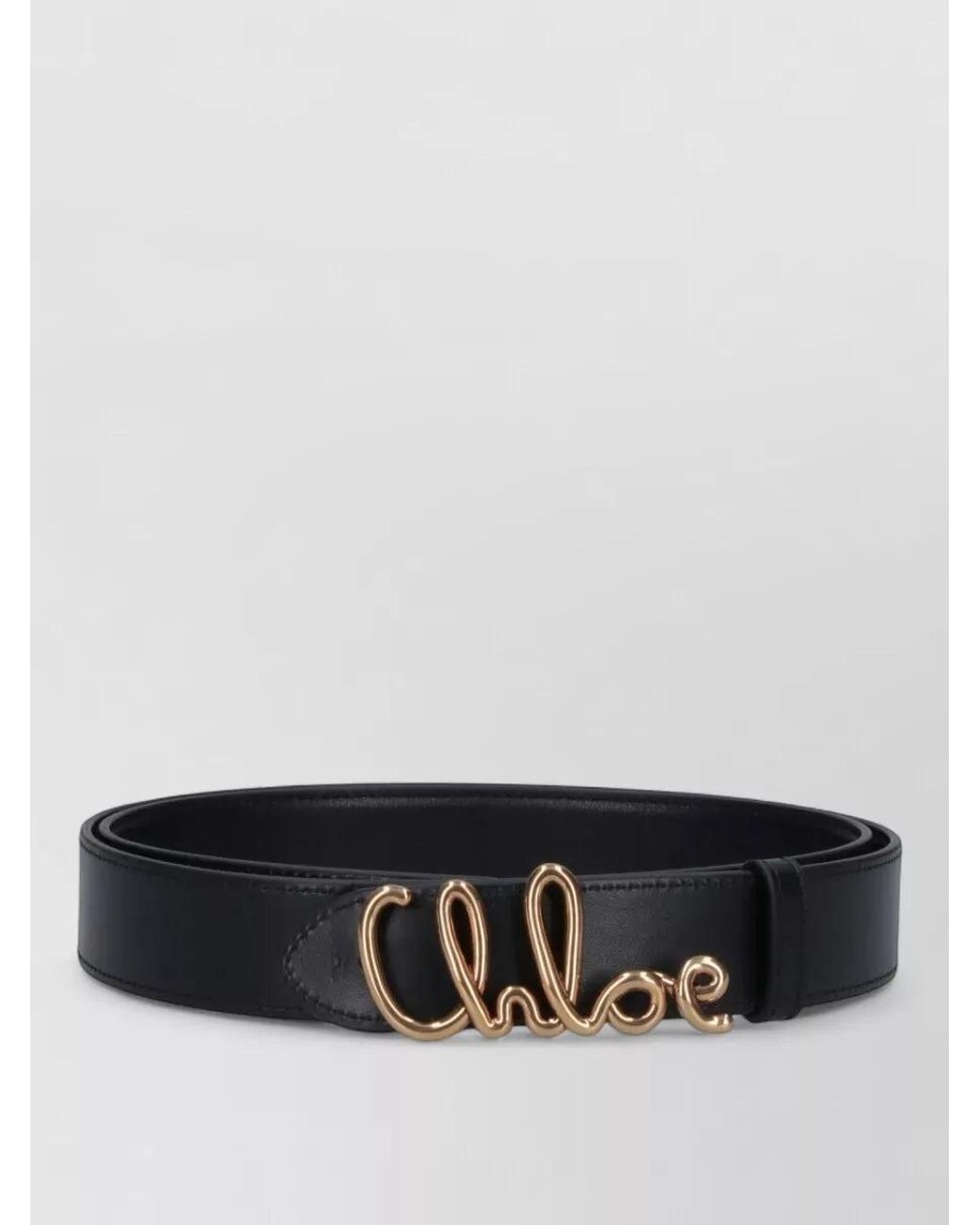 Chloé Gray Leather Belt