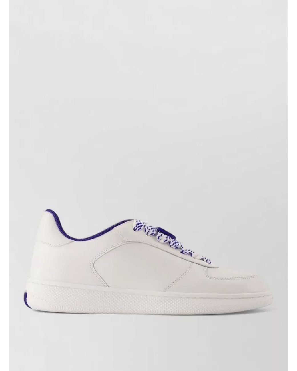 Burberry Natural Leather Low-Top Sneakers