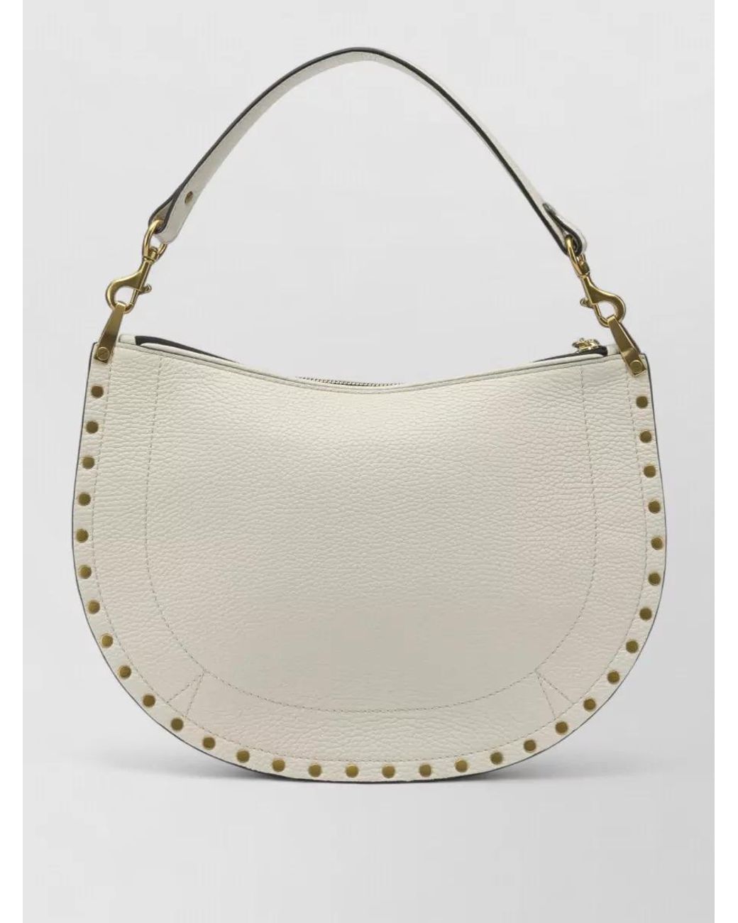 Isabel Marant Natural Oskan Soft Zip Medium Shoulder Bag