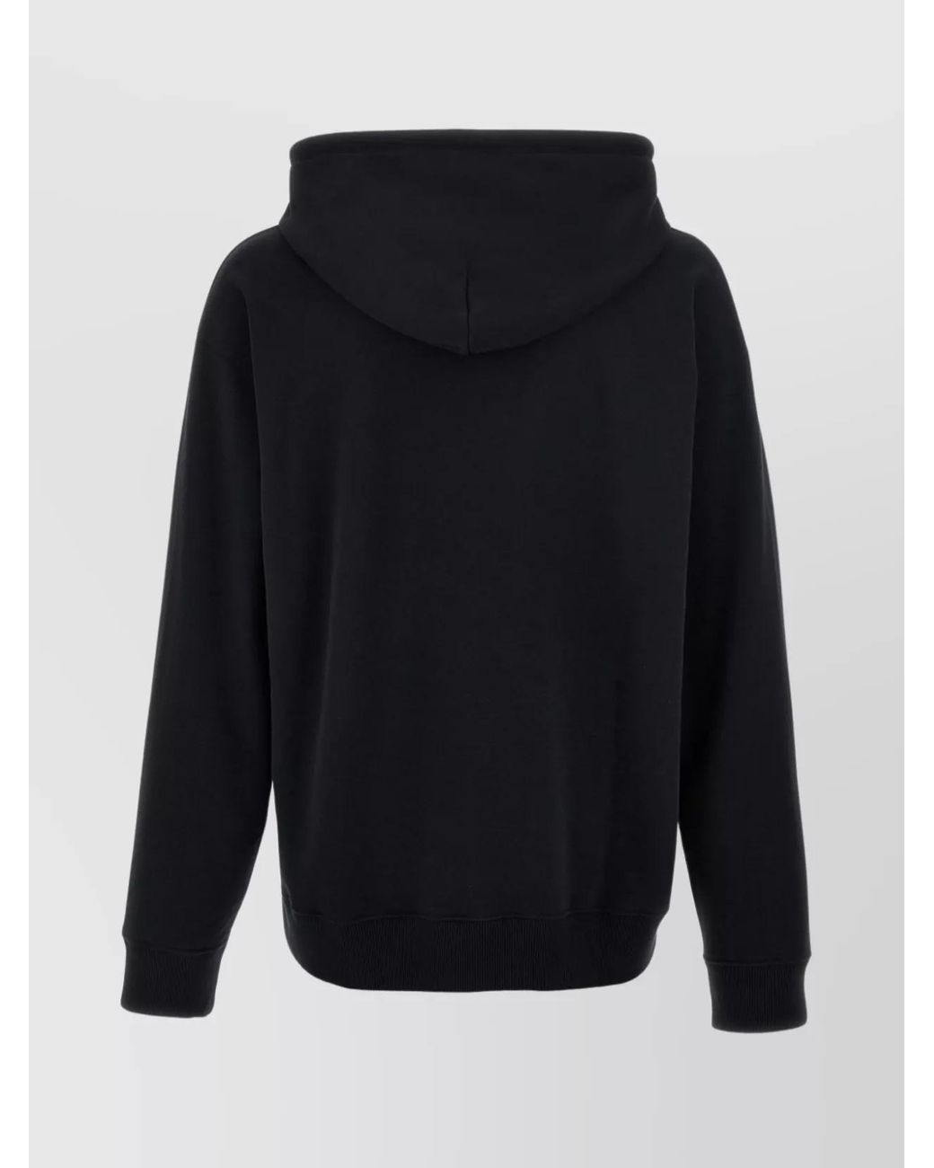 MM6 by Maison Margiela Blue Cotton Logo-Patch Hoodie for men
