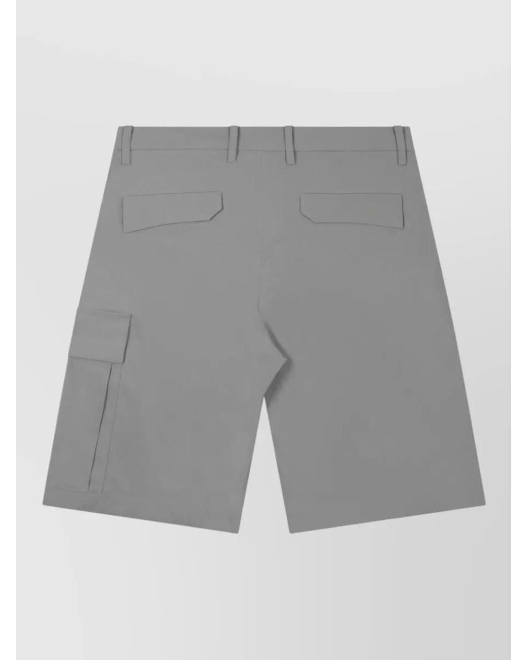 C P Company Gray Cargo Shorts for men