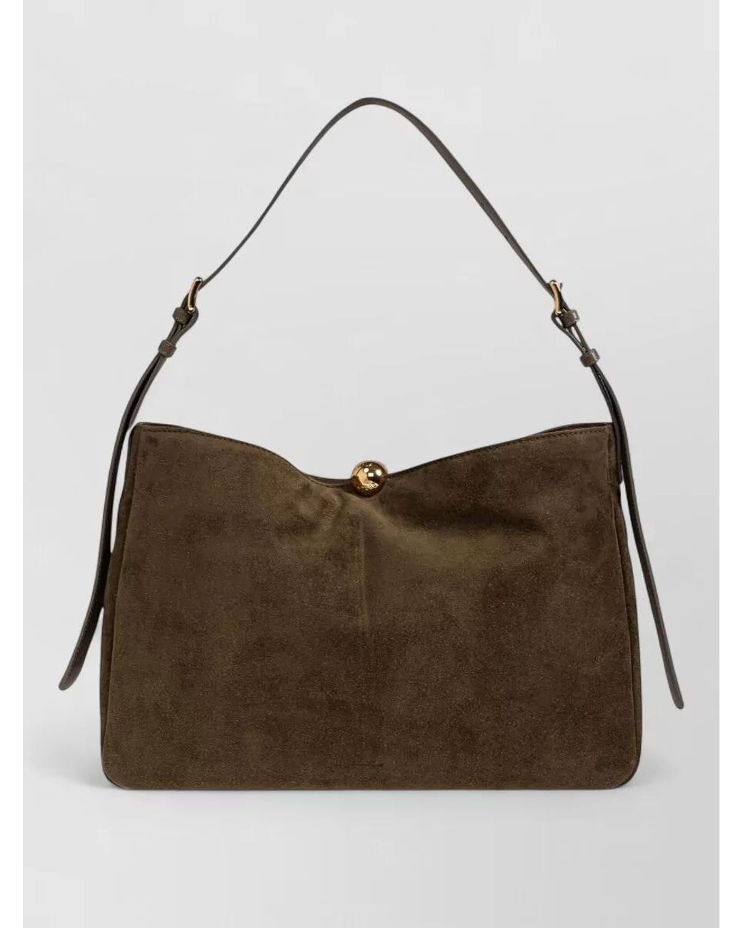 Furla Brown Na Leather Fringed Shoulder Bag