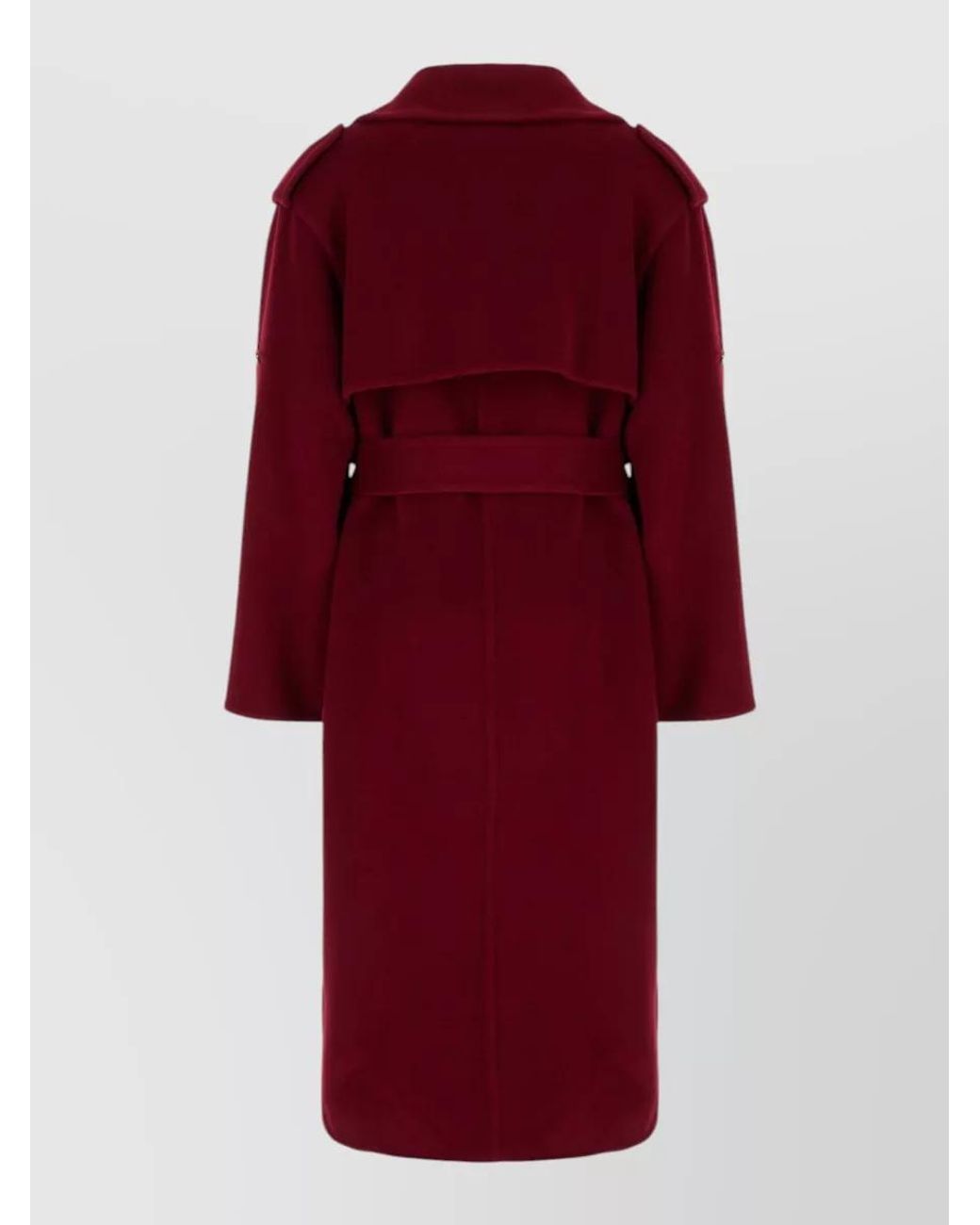 Alberta Ferretti Red Wool Cashmere Fitted Jacket