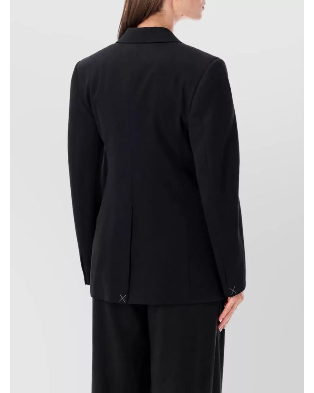 Bottega Veneta Black Wool Single-Breasted Blazer