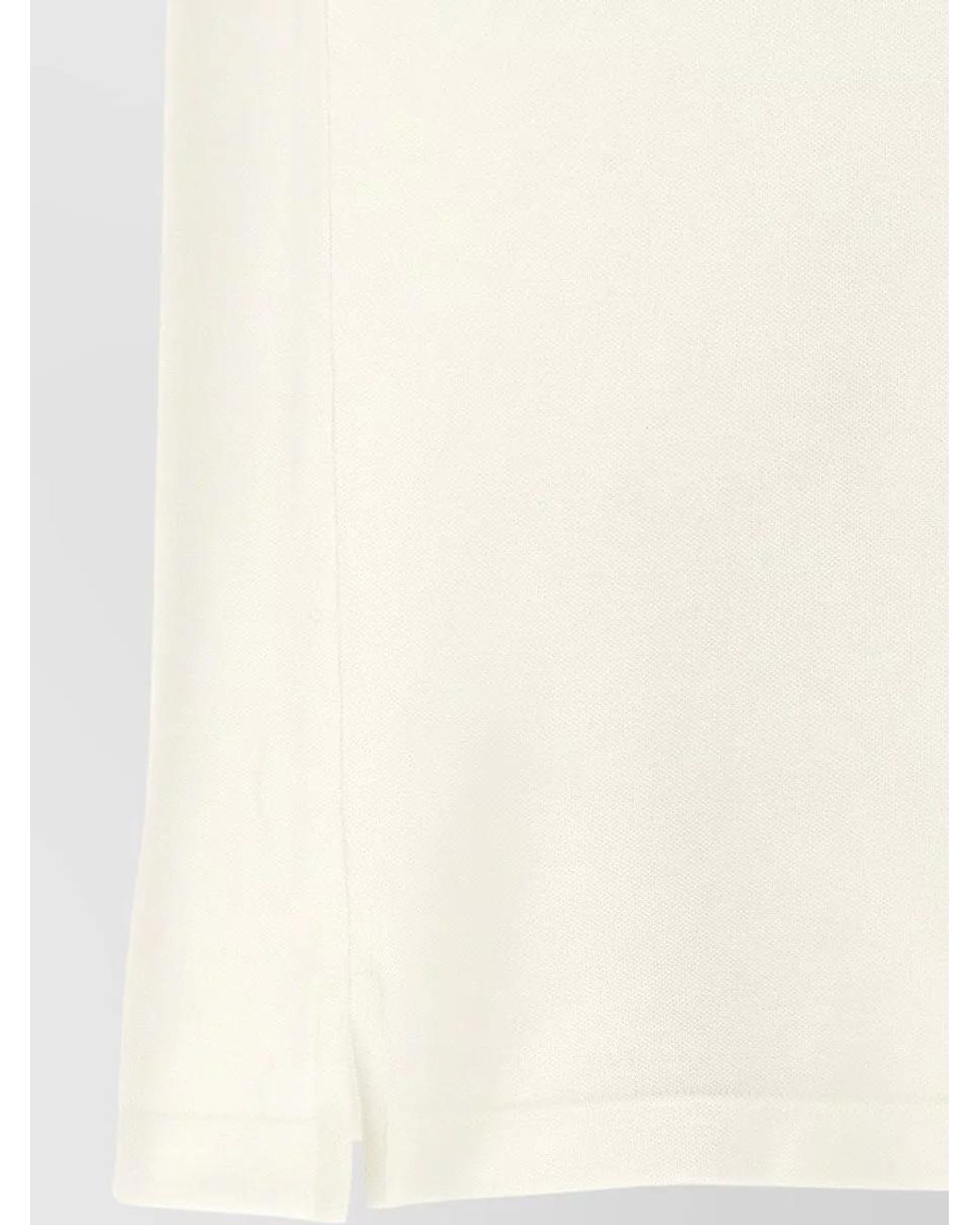 Fendi Natural Cotton Piqué Short-Sleeve Polo Shirt for men
