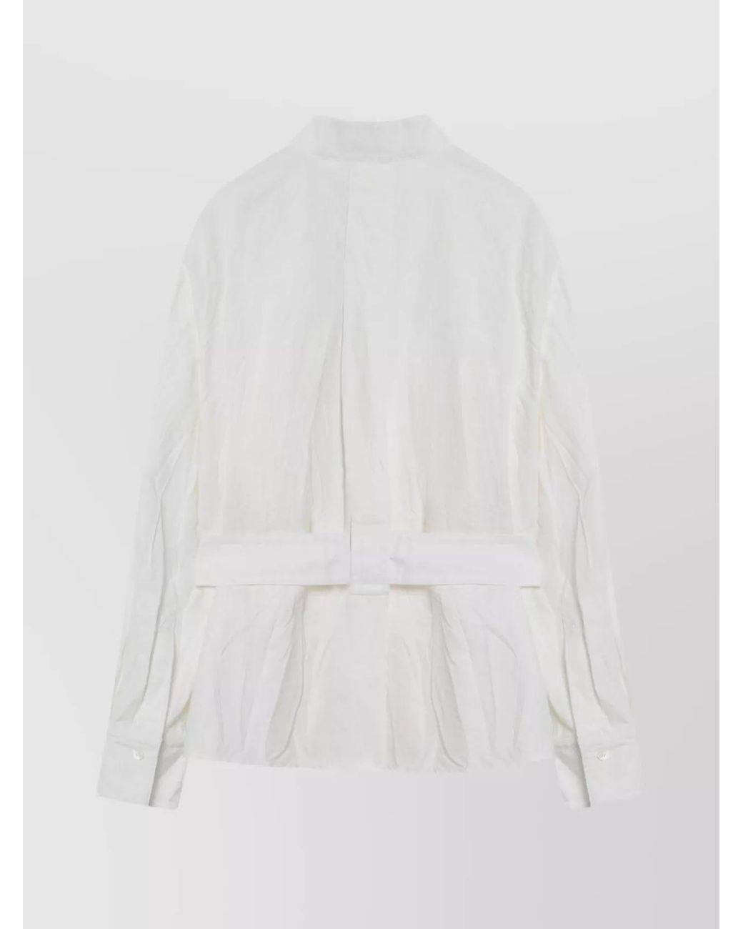 Ferragamo White Belted Shirt