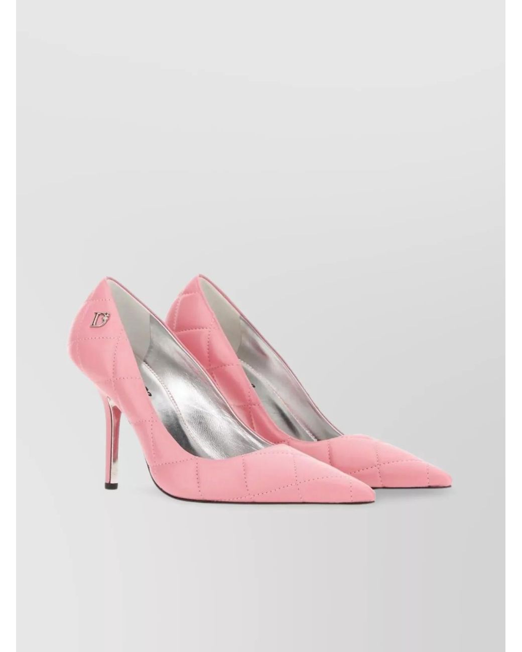 DSquared² Pink Quilted Leather Pumps