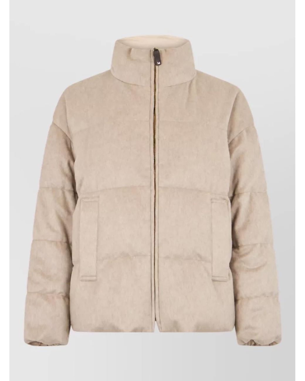 Max Mara Natural Reversible Padded Camel Hair Jacket