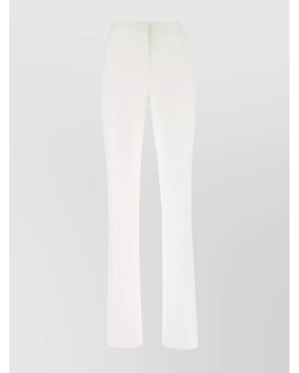 Sportmax White Tailored Trousers