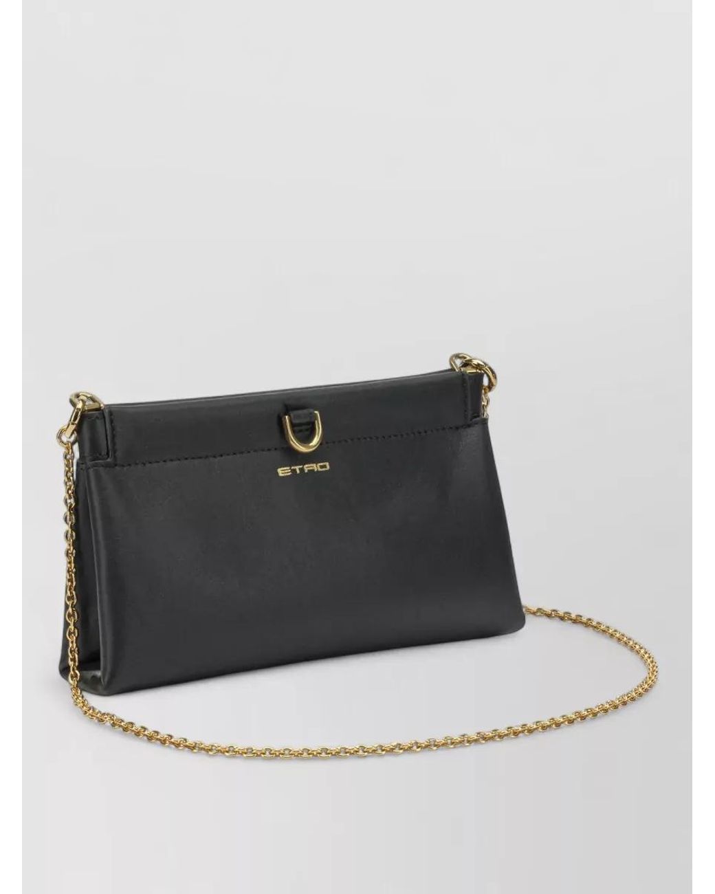 Etro Black Leather Cross-Body Bag