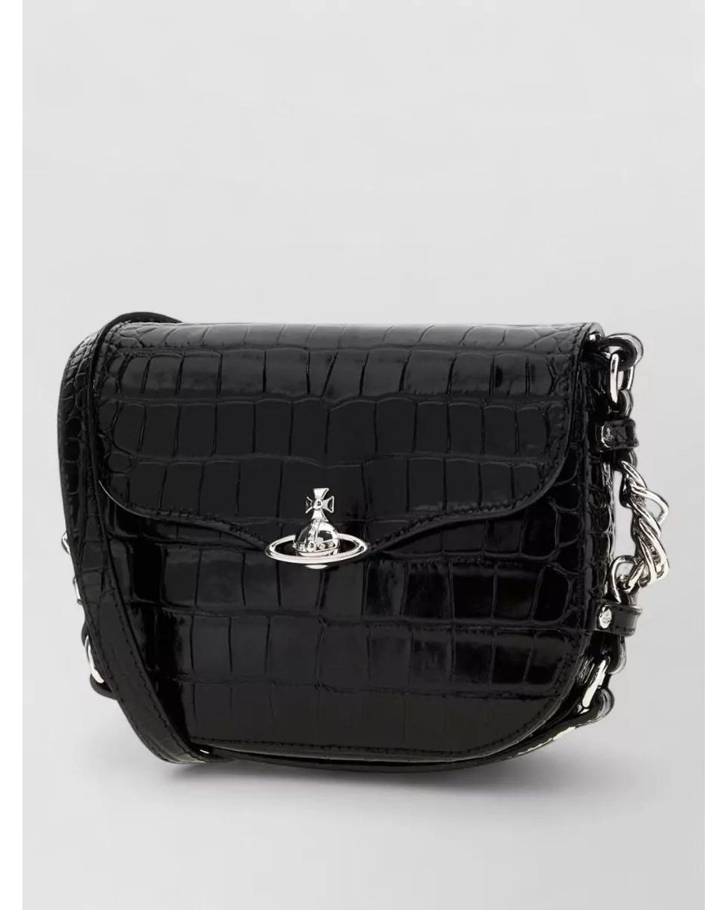 Vivienne Westwood Black Na Leather Cross-Body Bag