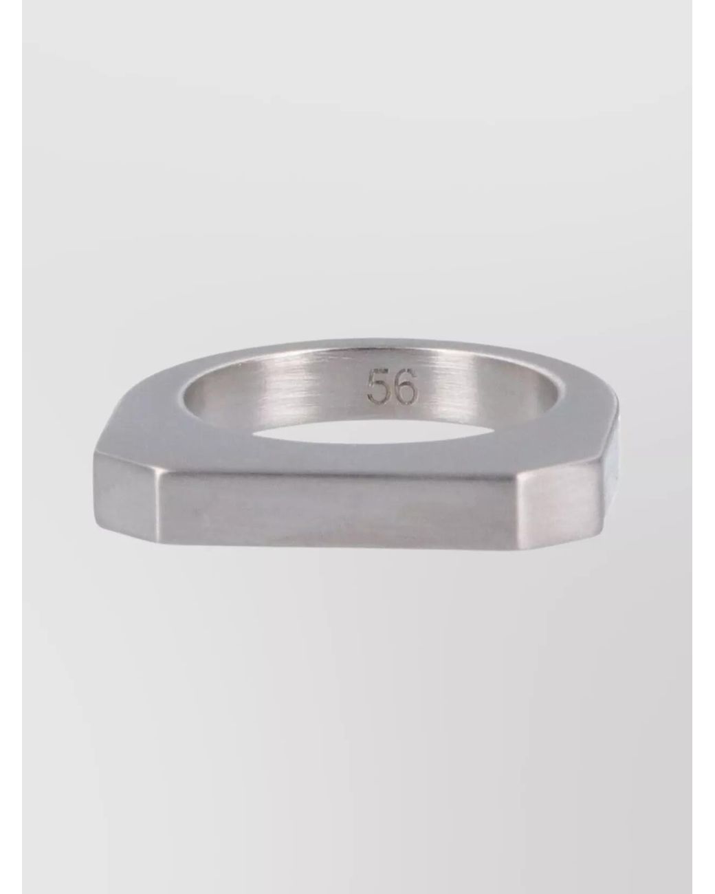 Rick Owens White Brass Hollywood Ring for men