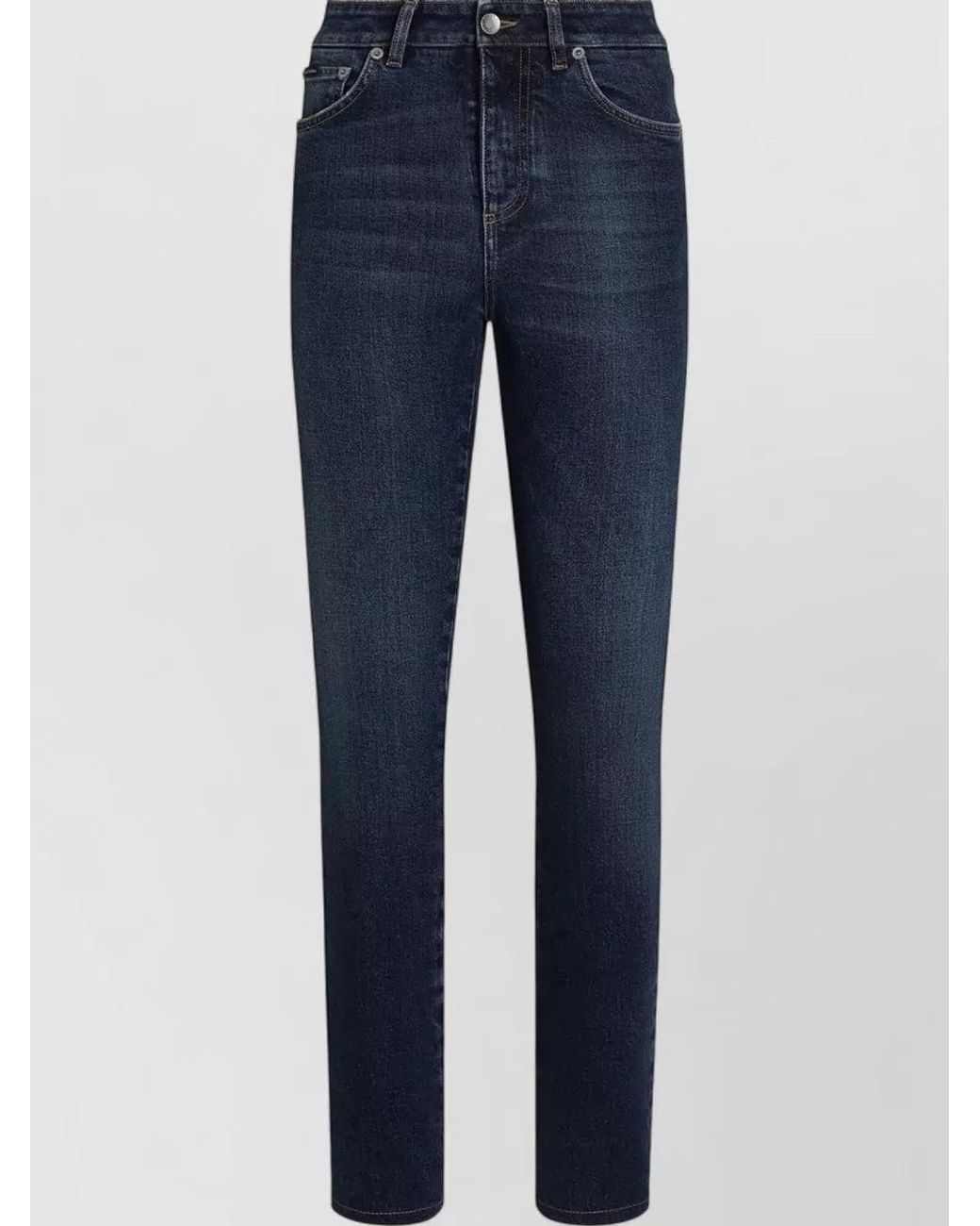 Dolce & Gabbana Multicolor Denim Straight-Leg Jeans
