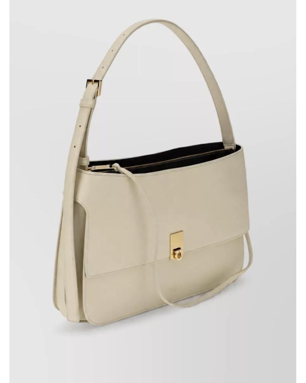 Ferragamo Natural Gancini Small Leather Cross-Body Bag