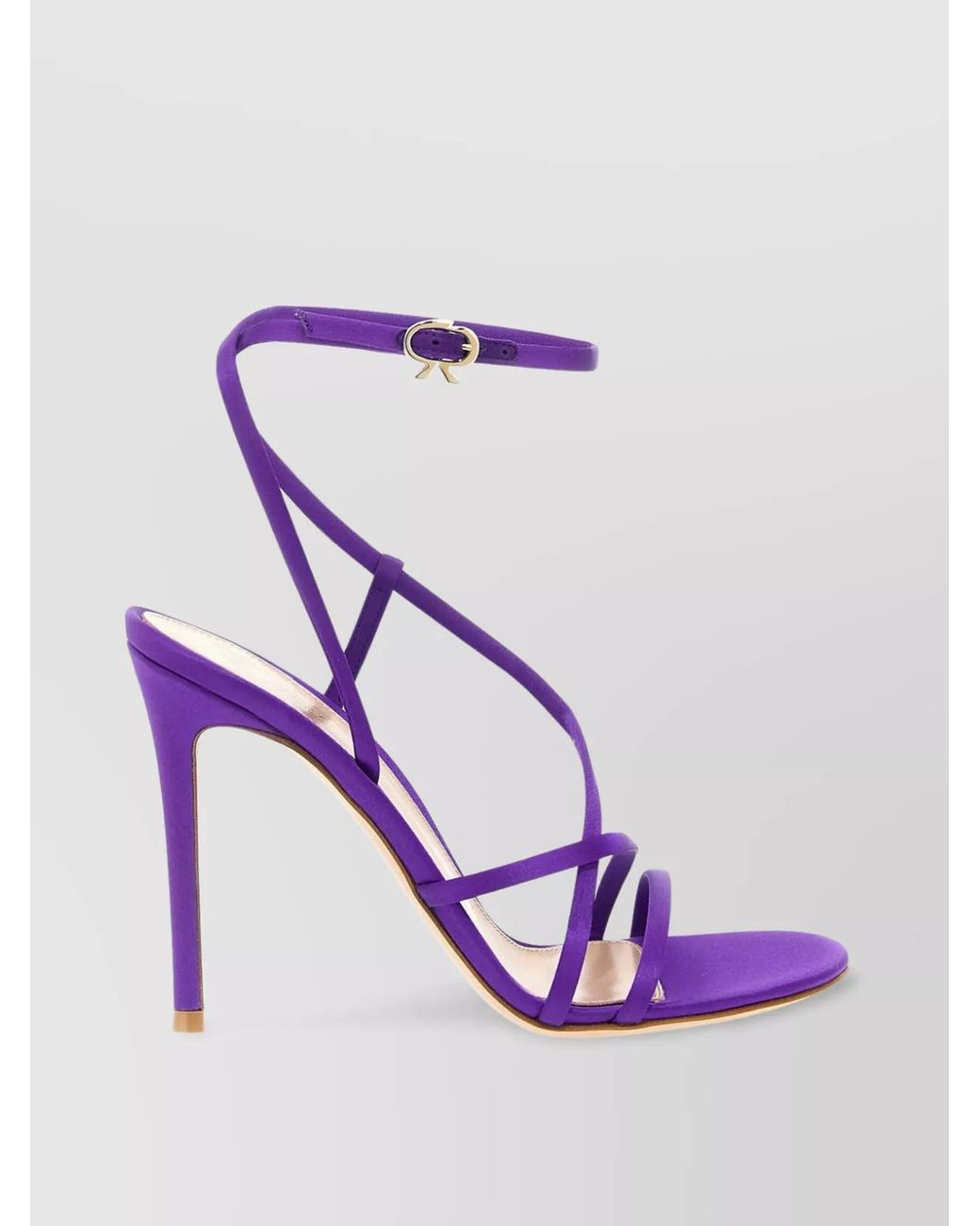 Gianvito Rossi Purple Fabric Sandals