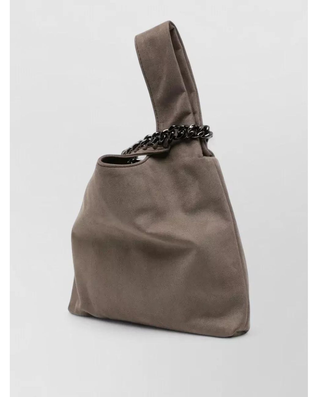 Stella McCartney Brown Falabella Suede Shoulder Bag