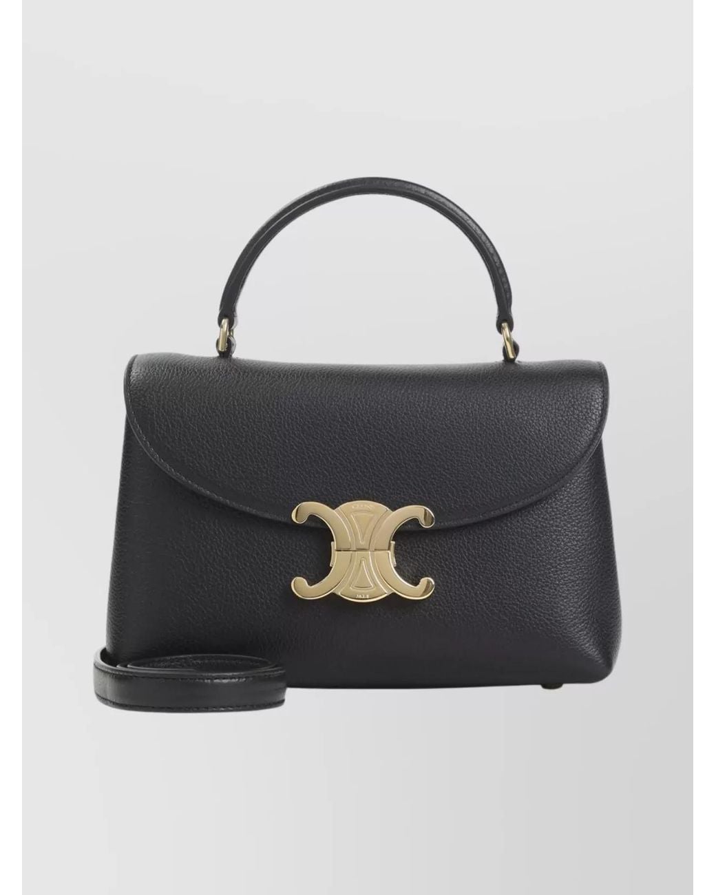 Céline Black Calfskin Shoulder Bag