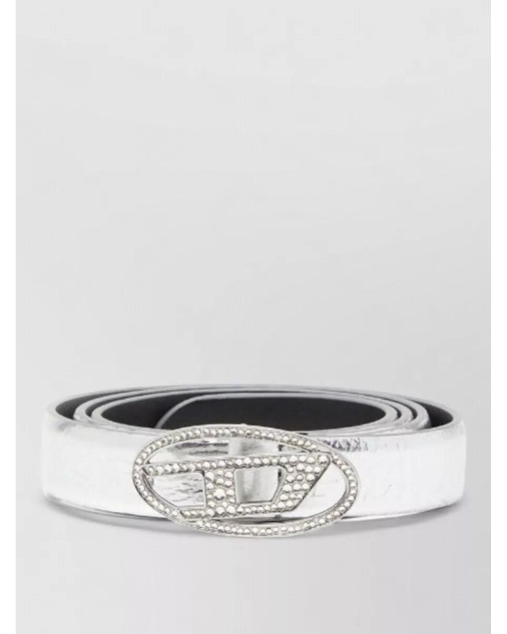 DIESEL White Leather Belt