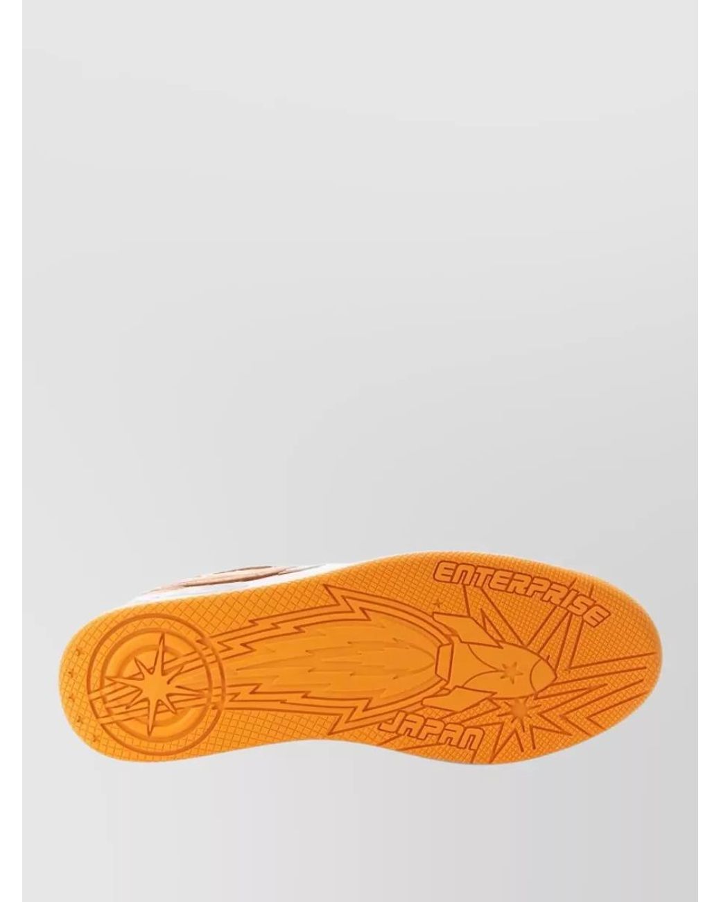 ENTERPRISE JAPAN Orange Low-Top Sneakers for men